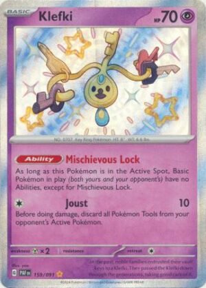 SV Paldean Fates 159/091 Klefki (Holo Shiny)