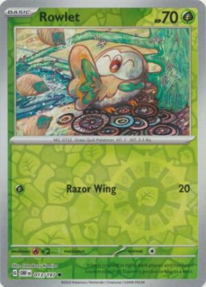 SV Obsidian Flames 013/197 Rowlet (Reverse Holo)