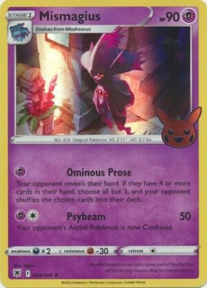 Astral Radiance 059/189 Mismagius (Pikachu Pumpkin Holo Stamp)