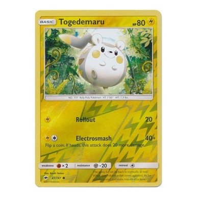 SM Burning Shadows 047/147 Togedemaru (Reverse Holo)