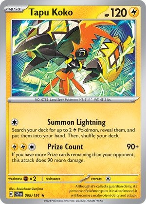 SV Surging Sparks 065/191 Tapu Koko (Non-Holo)