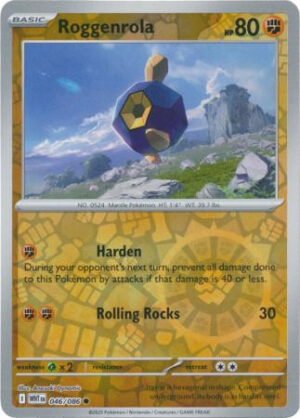 SV White Flare 046/086 Roggenrola (Reverse Holo)