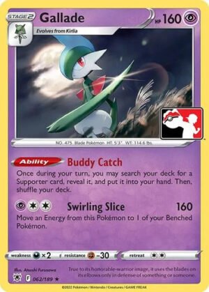Astral Radiance 062/189 Gallade (Prize Pack League Promo Non-Holo)