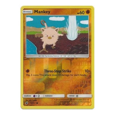 SM Crimson Invasion 050/111 Mankey (Reverse Holo)