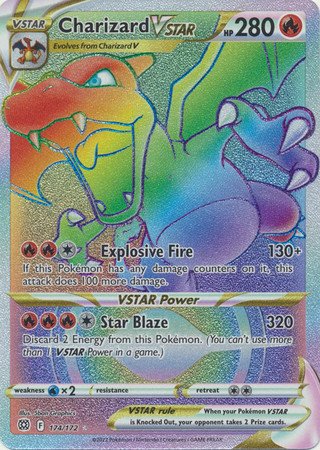 Brilliant Stars 174/172 Charizard VSTAR (Rainbow Rare)