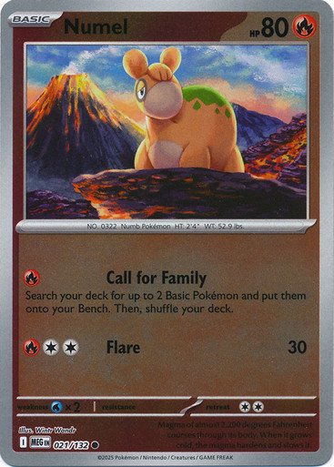 Mega Evolution 021/132 Numel (Reverse Holo)