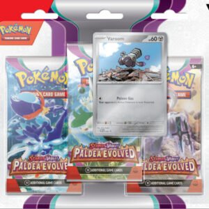 Scarlet and Violet Paldea Evolved 3 Pack Blister Varoom