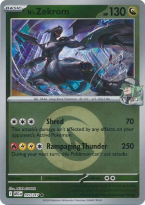 ME Ascended Heroes 155/217 N's Zekrom (Reverse Holo ENERGY SYMBOL)