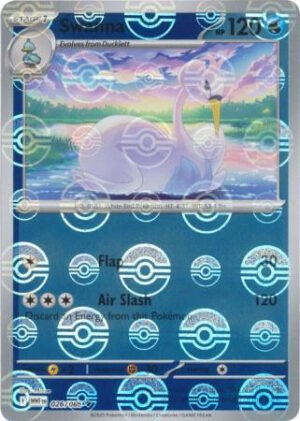 SV White Flare 026/086 Swanna (POKE BALL Reverse Holo)