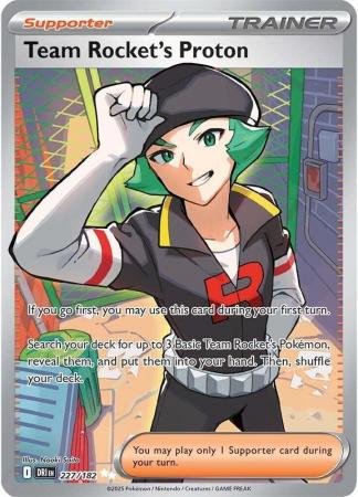 SV Destined Rivals 227/182 Team Rocket's Proton (Full Art)