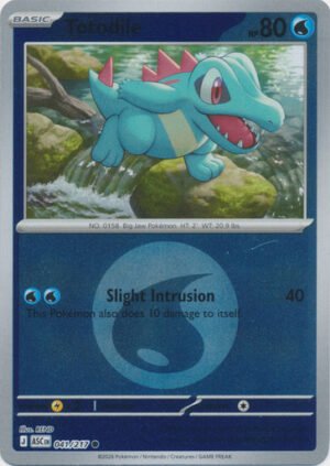 ME Ascended Heroes 041/217 Totodile (Reverse Holo ENERGY SYMBOL)