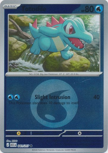 ME Ascended Heroes 041/217 Totodile (Reverse Holo ENERGY SYMBOL)