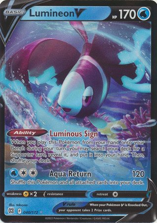Brilliant Stars 040/172 Lumineon V (Half Art)