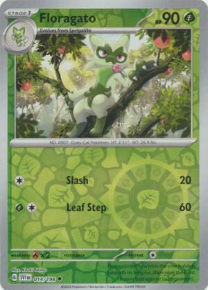 Scarlet & Violet (Base Set) 014/198 Floragato (Reverse Holo)