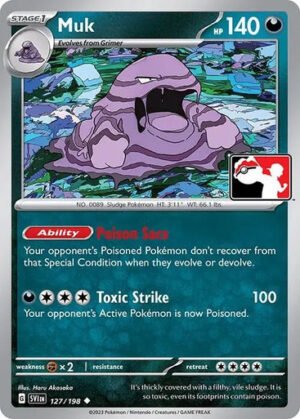 Scarlet & Violet (Base Set) 127/198 Muk (Prize Pack League Promo Non-Holo)