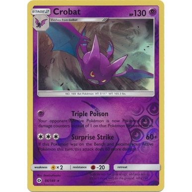 Sun and Moon (Base Set) 56/149 Crobat (Reverse Holo)