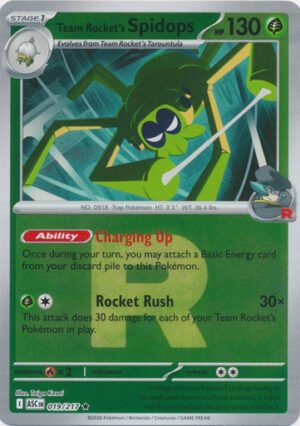 ME Ascended Heroes 019/217 Team Rocket's Spidops (Reverse Holo ROCKET SYMBOL)