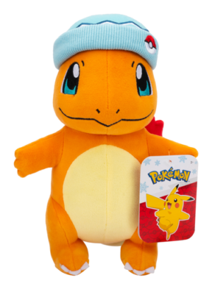 Pokemon 8-Inch Winter Charmander with Beanie Plush