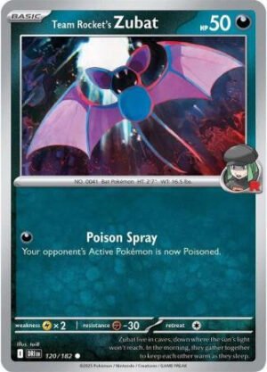 SV Destined Rivals 120/182 Team Rocket’s Zubat