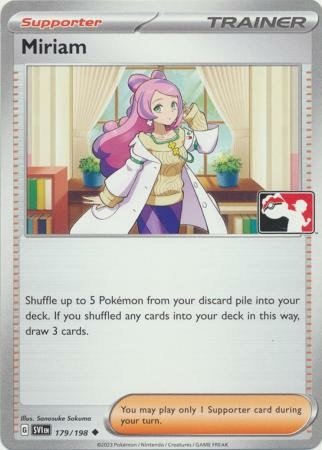 Scarlet & Violet (Base Set) 179/198 Miriam (Prize Pack League Promo Non-Holo)