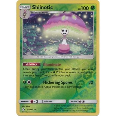 Sun and Moon (Base Set) 17/149 Shiinotic (Reverse Holo)