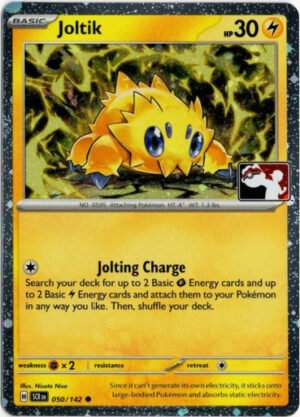 SV Stellar Crown 050/142 Joltik (Prize Pack League Promo Cosmo Holo)