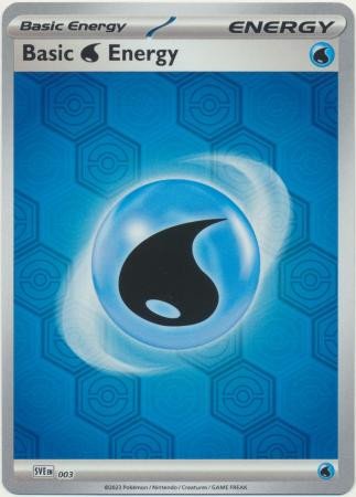 Scarlet & Violet SVE EN03 Basic Water Energy (Pattern Reverse Holo)