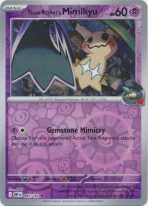 SV Destined Rivals 087/182 Team Rocket's Mimikyu (Reverse Holo)
