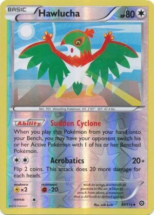 XY Steam Siege 97/114 Hawlucha (Reverse Holo)