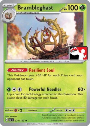 SV Temporal Forces 021/162 Brambleghast (Prize Pack League Promo Non-Holo)