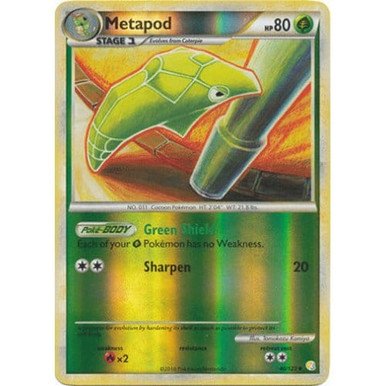 HeartGold & SoulSilver 46/123 Metapod (Reverse Holo)