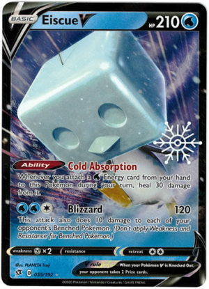 Rebel Clash 055/192 Eiscue V (Half Art w/ Snowflake Stamp)