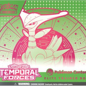 Scarlet and Violet Temporal Forces Elite Trainer Box Iron Leaves POKEMON CENTER (Green & Pink)