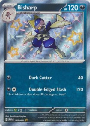 SV Paldean Fates 186/091 Bisharp (Holo Shiny)