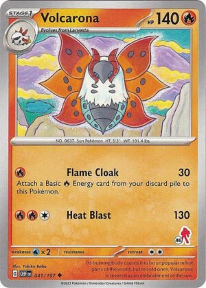 SV Obsidian Flames 041/197 Volcarona (Armarouge Symbol 46)