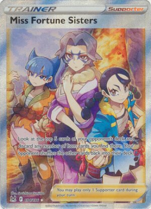 SWSH Lost Origin 194/196 Miss Fortune Sisters (Full Art)