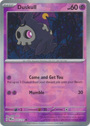 SV Prismatic Evolutions 035/131 Duskull (MASTER BALL Pattern Holo)