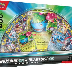 Venusaur ex & Blastoise ex Premium Collection Box