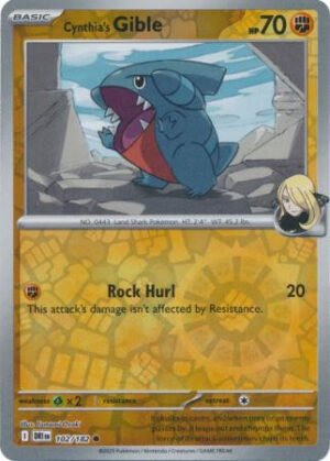 SV Destined Rivals 102/182 Cynthia's Gible (Reverse Holo)