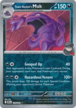 SV Destined Rivals 124/182 Team Rocket's Muk (Reverse Holo)