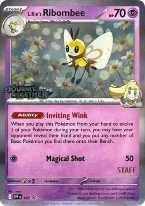 Scarlet & Violet Promo SVP183 Lillie's Ribombee (STAFF)