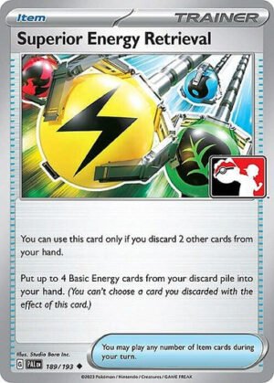 SV Paldea Evolved 189/193 Superior Energy Retrieval (Prize Pack League Promo Non-Holo)