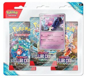 Scarlet and Violet Stellar Crown 3 Pack Blister Tinkaton