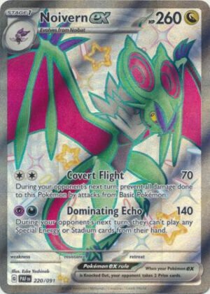 SV Paldean Fates 220/091 Noivern ex (Full Art Shiny)
