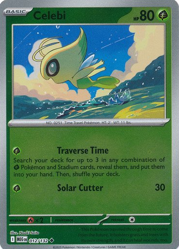 Mega Evolution 012/132 Celebi (Reverse Holo)