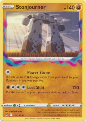 SWSH Lost Origin 111/196 Stonjourner