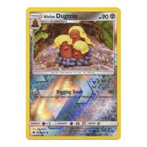 SM Lost Thunder 123/214 Alolan Dugtrio (Reverse Holo)