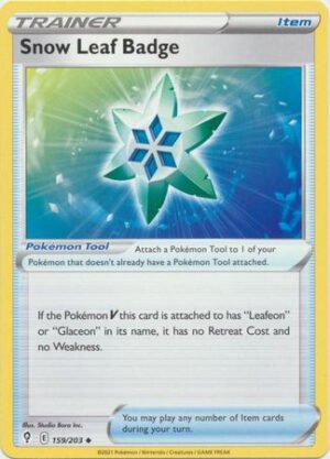Evolving Skies 159/203 Snow Leaf Badge