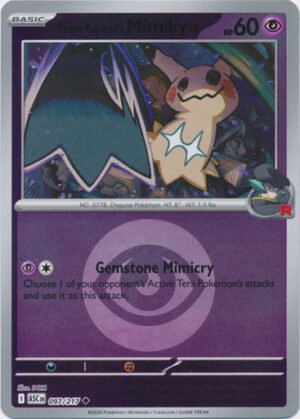 ME Ascended Heroes 097/217 Team Rocket's Mimikyu (Reverse Holo ENERGY SYMBOL)