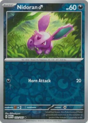 Scarlet & Violet 151 032/165 Nidoran (m) (Reverse Holo)